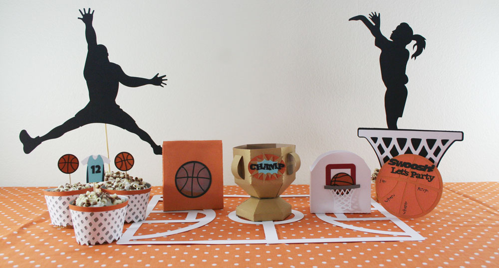 Basketball Party SVG Cut File Set