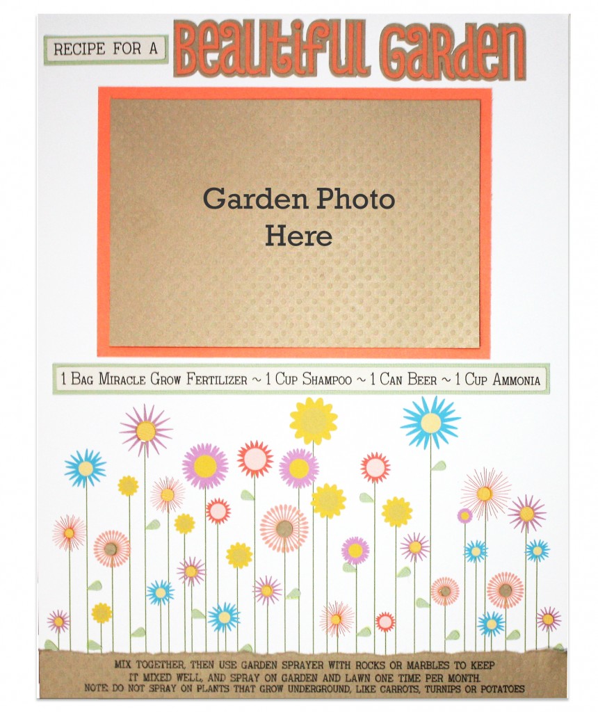 Beautiful Garden Scrapbook Layout