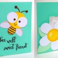 Pazzles DIY Bee Well Friend Pocket Card with instant SVG download. Compatible with all major electronic cutters including Pazzles Inspiration, Cricut, and Silhouette Cameo. Design by Renee Smart.