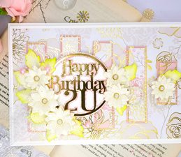 Pazzles DIY Birthday Card with instant SVG download. Compatible with all major electronic cutters including Pazzles Inspiration, Cricut, and Silhouette Cameo. Design by Nida Tanweer.