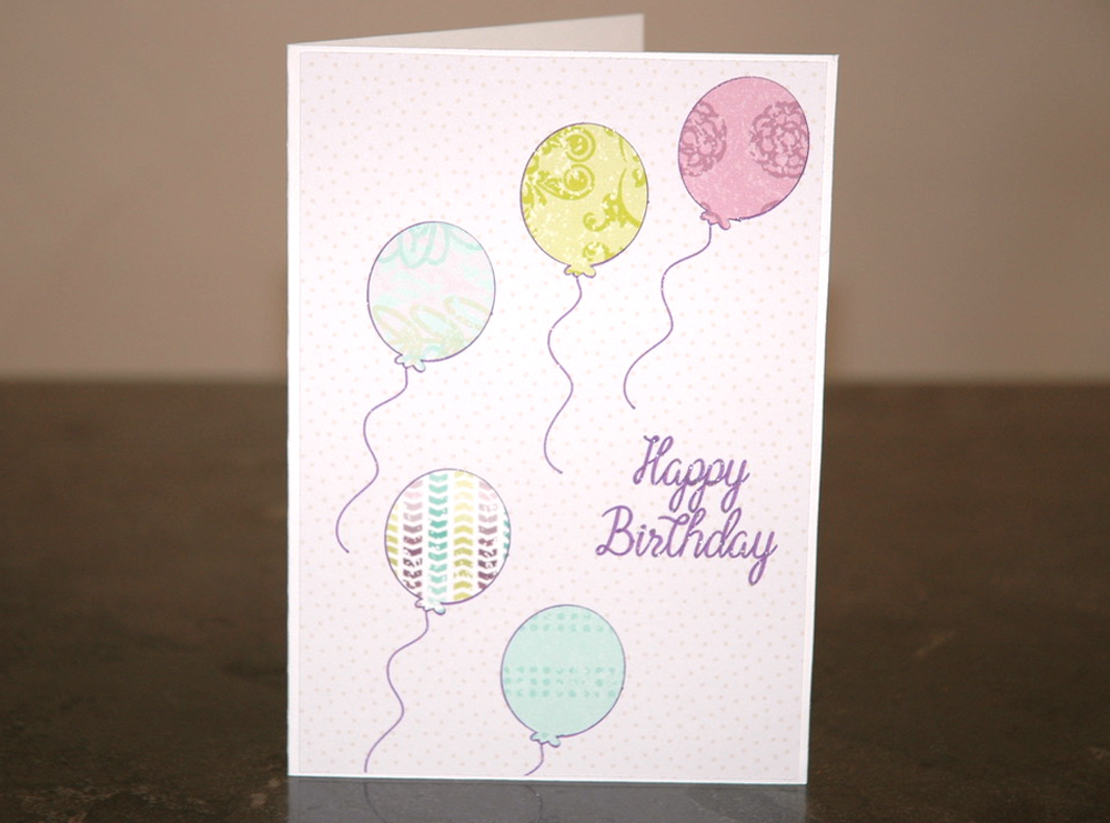 Balloon Birthday Card