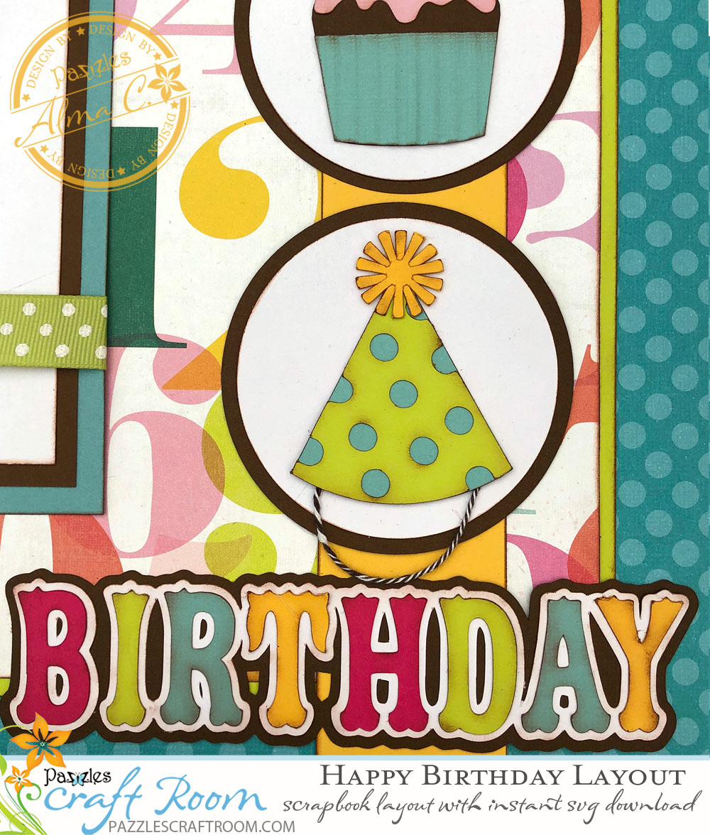 PAPER HOUSE HAPPY BIRTHDAY 3D STICKERS - Scrapbook Centrale