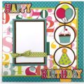 Pazzles DIY Scrapbook Birthday Layout by Alma Cervantes