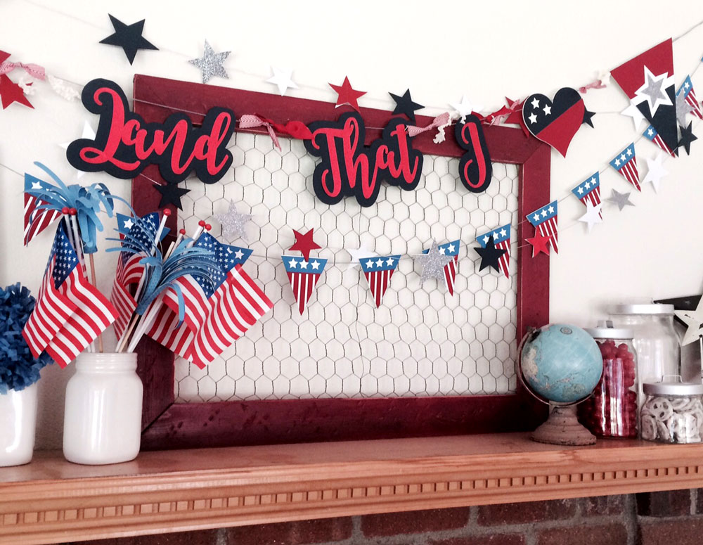 Build Your Own Patriotic Banner with files from Pazzles