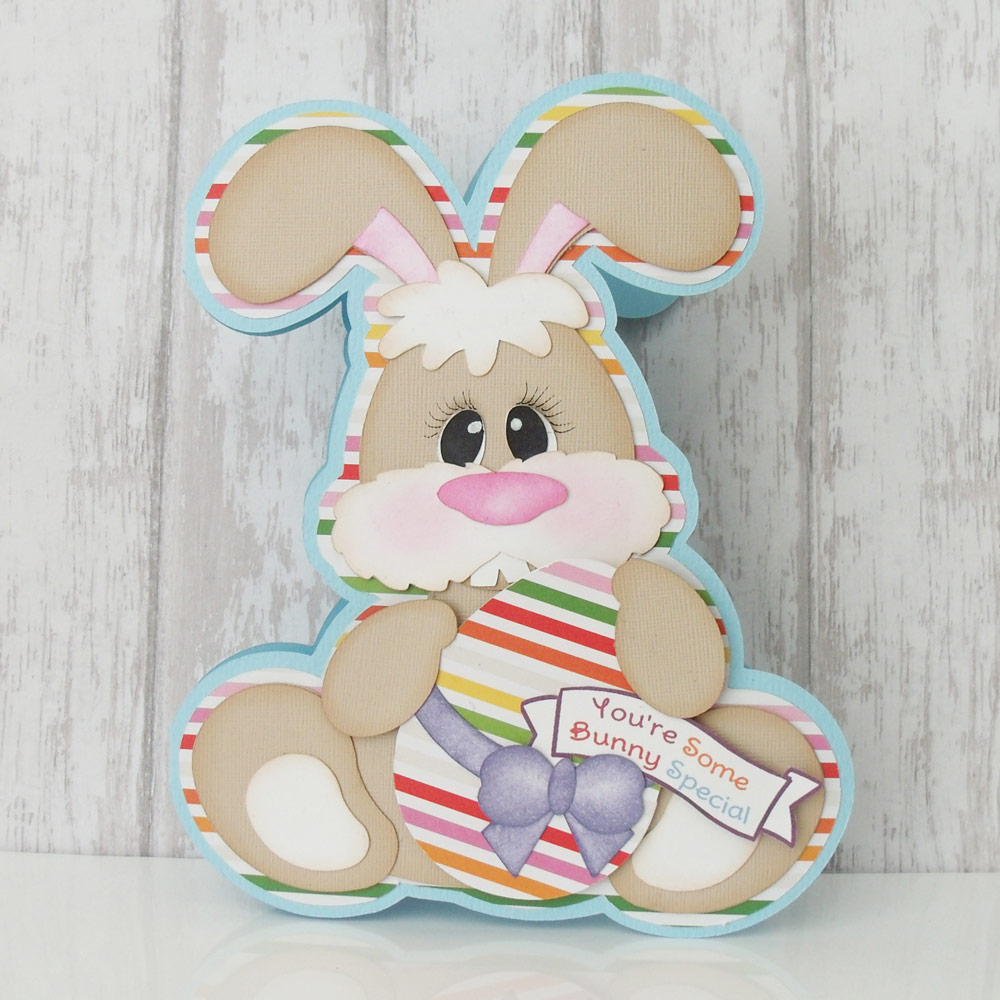 Bunny Shaped Easter Card