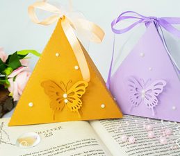 Pazzles DIY Butterfly Gift Box with instant SVG download. Compatible with all major electronic cutters including Pazzles Inspiration, Cricut, and Silhouette Cameo. Design by Nida Tanweer.