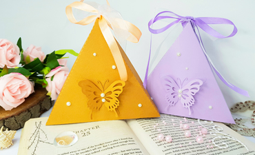 Pazzles DIY Butterfly Gift Box with instant SVG download. Compatible with all major electronic cutters including Pazzles Inspiration, Cricut, and Silhouette Cameo. Design by Nida Tanweer.