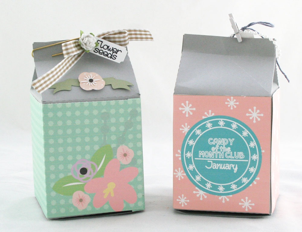 Candy of the Month Milk Carton Printable Wrappers