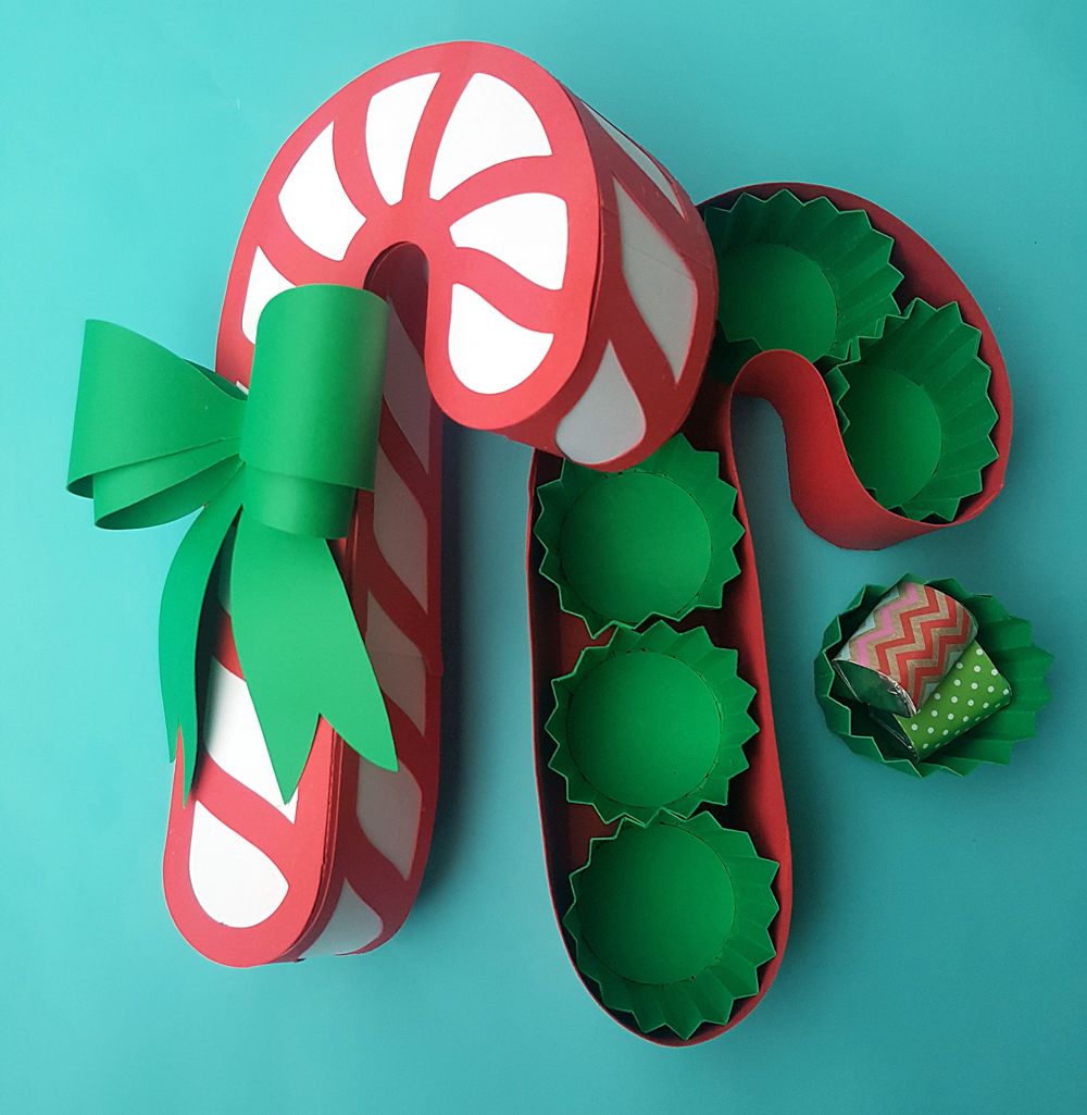 Christmas Boxes made with the Pazzles Inspiration Vue - cutting files available in WPC and SVG!