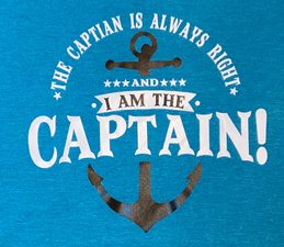 Pazzles DIY Captain Shirt Iron On Design with instant SVG download. Compatible with all major electronic cutters including Pazzles Inspiration, Cricut, and Silhouette Cameo. Design by Sara Weber.