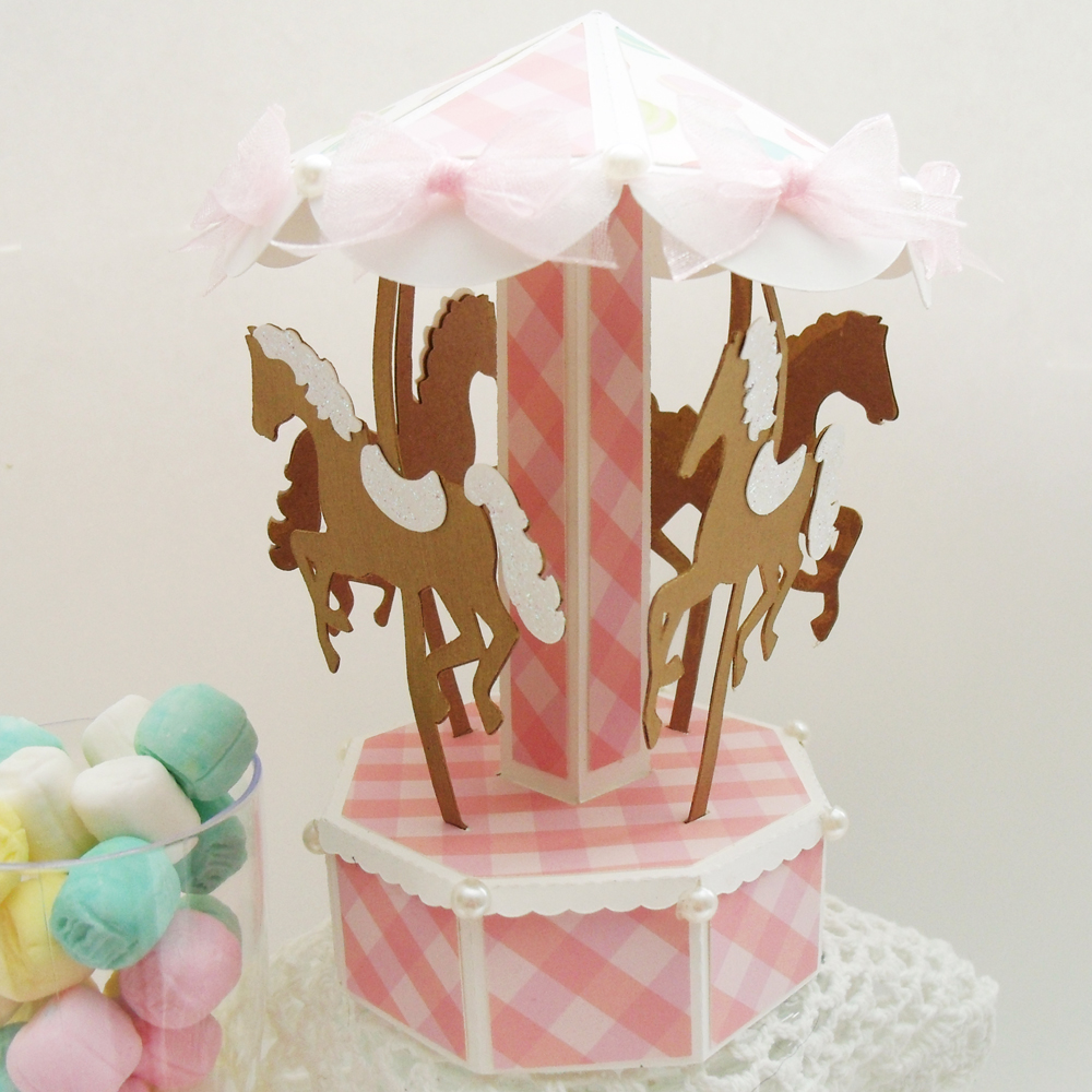 3D Dimensional Paper Carousel Party Favor