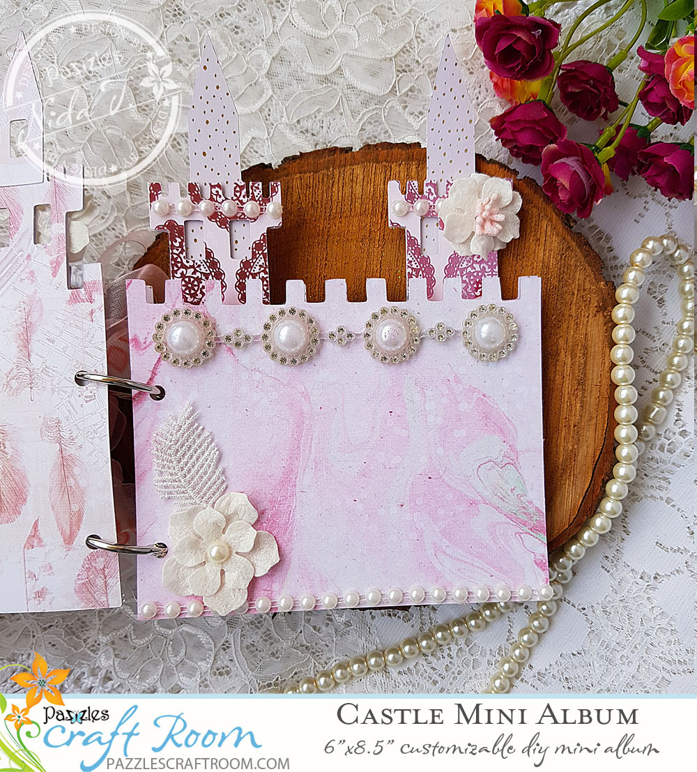 Pazzles DIY Castle Mini Album by Nida Tanweer