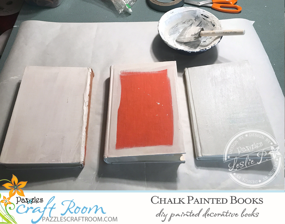 Pazzles DIY Chalk Painted Books with instant SVG download. Compatible with all major electronic cutters including Pazzles Inspiration, Cricut, and Silhouette Cameo. Design by Leslie Peppers.