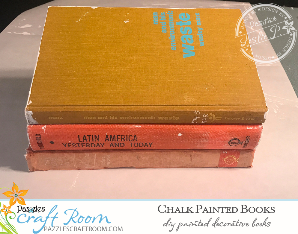 Pazzles DIY Chalk Painted Books with instant SVG download. Compatible with all major electronic cutters including Pazzles Inspiration, Cricut, and Silhouette Cameo. Design by Leslie Peppers.