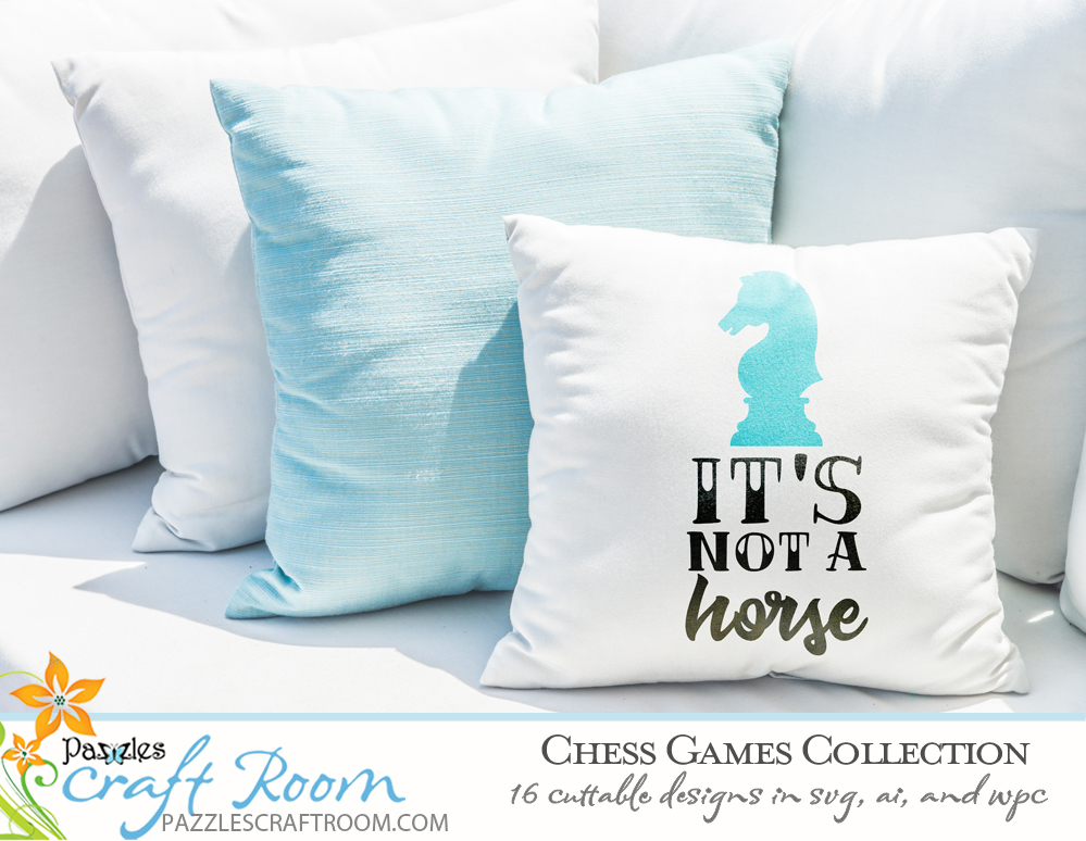 Pazzles DIY Chess Games Collection with 16 chess cuttable files in SVG, AI, and WPC. Instant SVG download compatible with all major electronic cutters including Pazzles Inspiration, Cricut, and Silhouette Cameo. Design by Amanda Vander Woude.