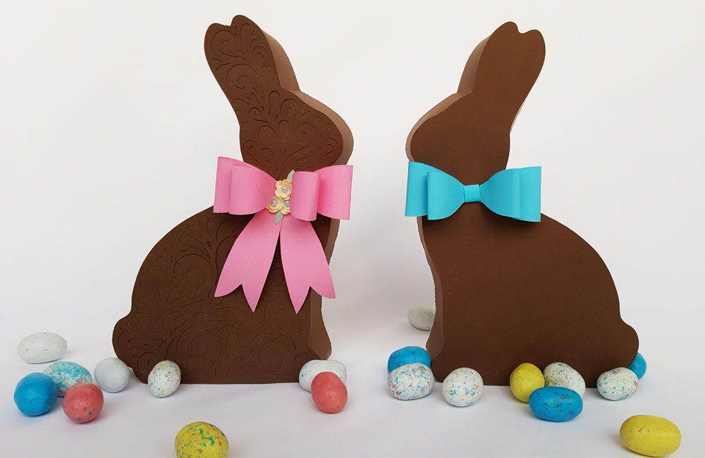 Chocolate Bunny Easter Box Couple