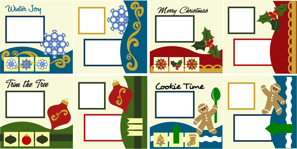 Christmas Memories Scrapbook Layout