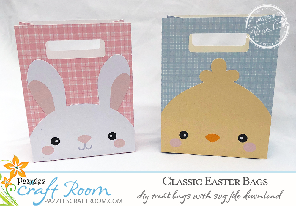 DIY Easy Easter Bags with instant SVG download - Pazzles Craft Room