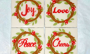 Pazzles DIY Coasters with SVG download compatible with all major electronic cutters including Pazzles Inspiration, Cricut, and Silhouette Cameo. By Judy Hanson.