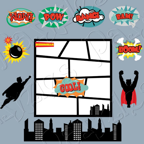 Comic Book SVG Cutting Files