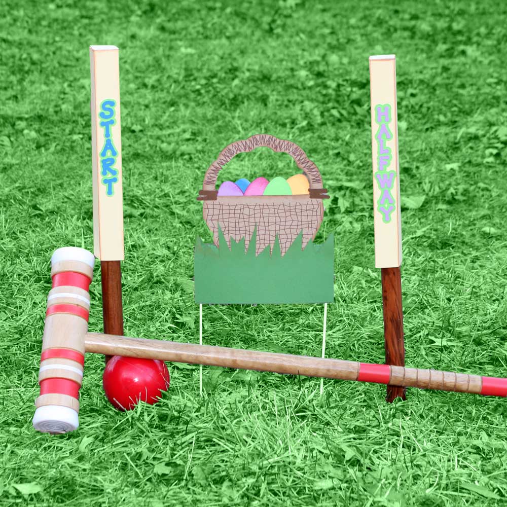 Cottontail Croquet wicket basket