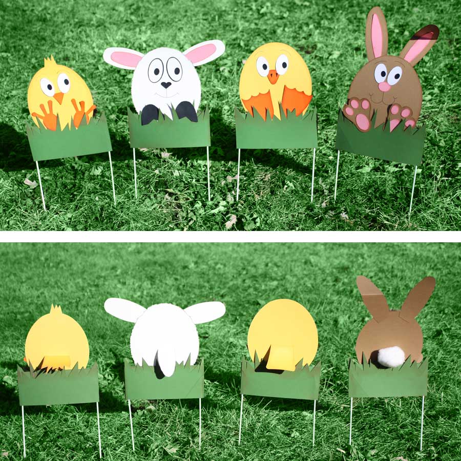 Cottontail Croquet Easter game. Cutting files from the Pazzles Craft Room.