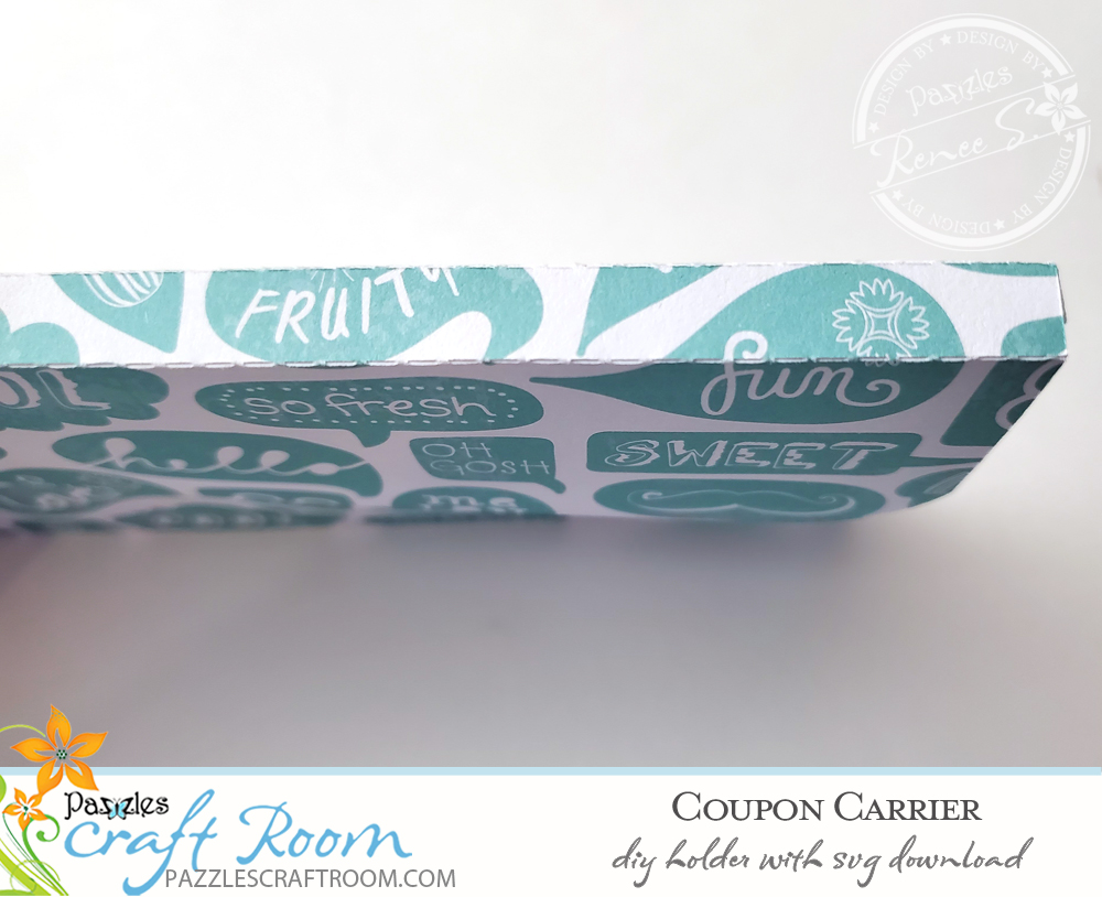 Pazzles DIY Coupon Carrier with instant SVG download. Compatible with all major electronic cutters including Pazzles Inspiration, Cricut, and Silhouette Cameo. Design by Renee Smart.