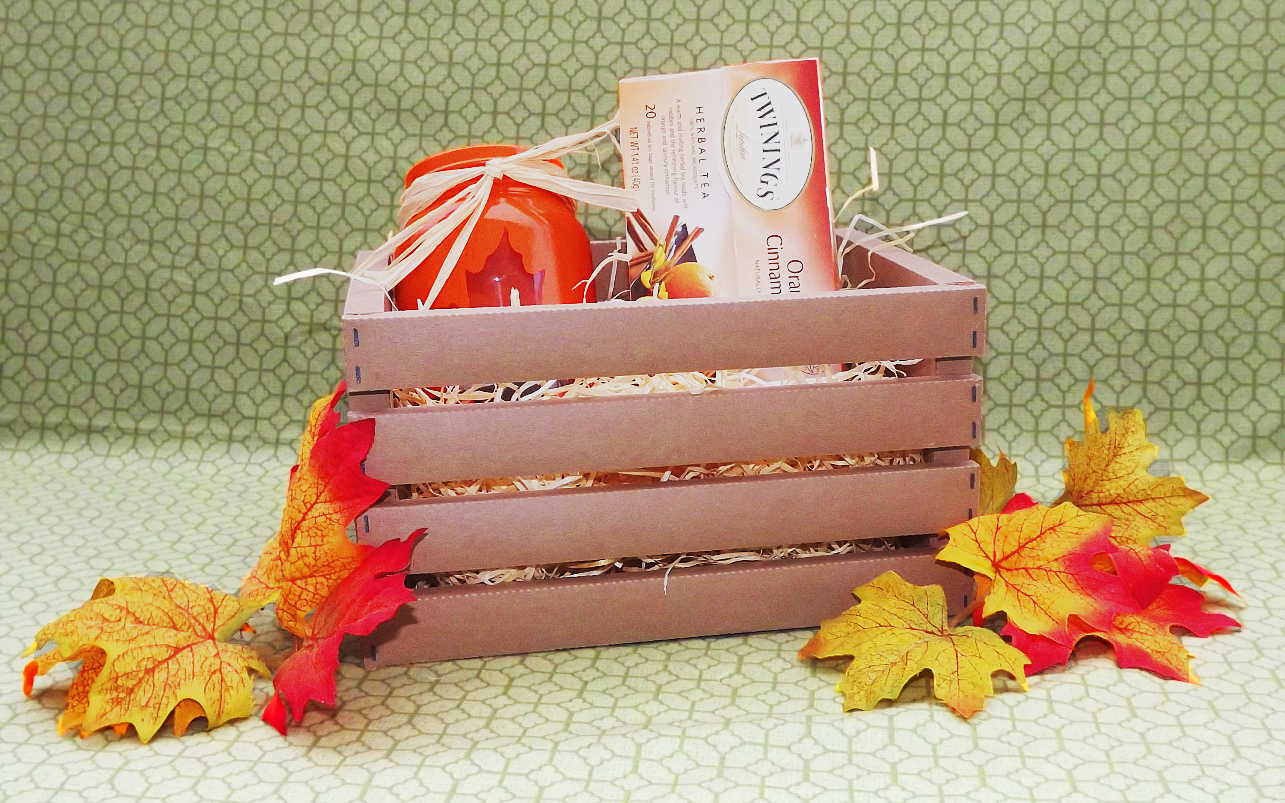 Wooden crate gift box online