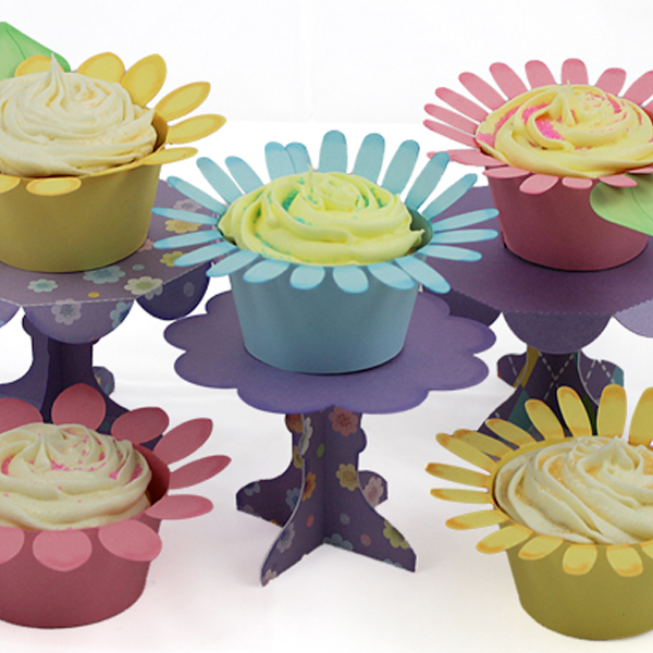 Cupcake Wrappers and Pedestal