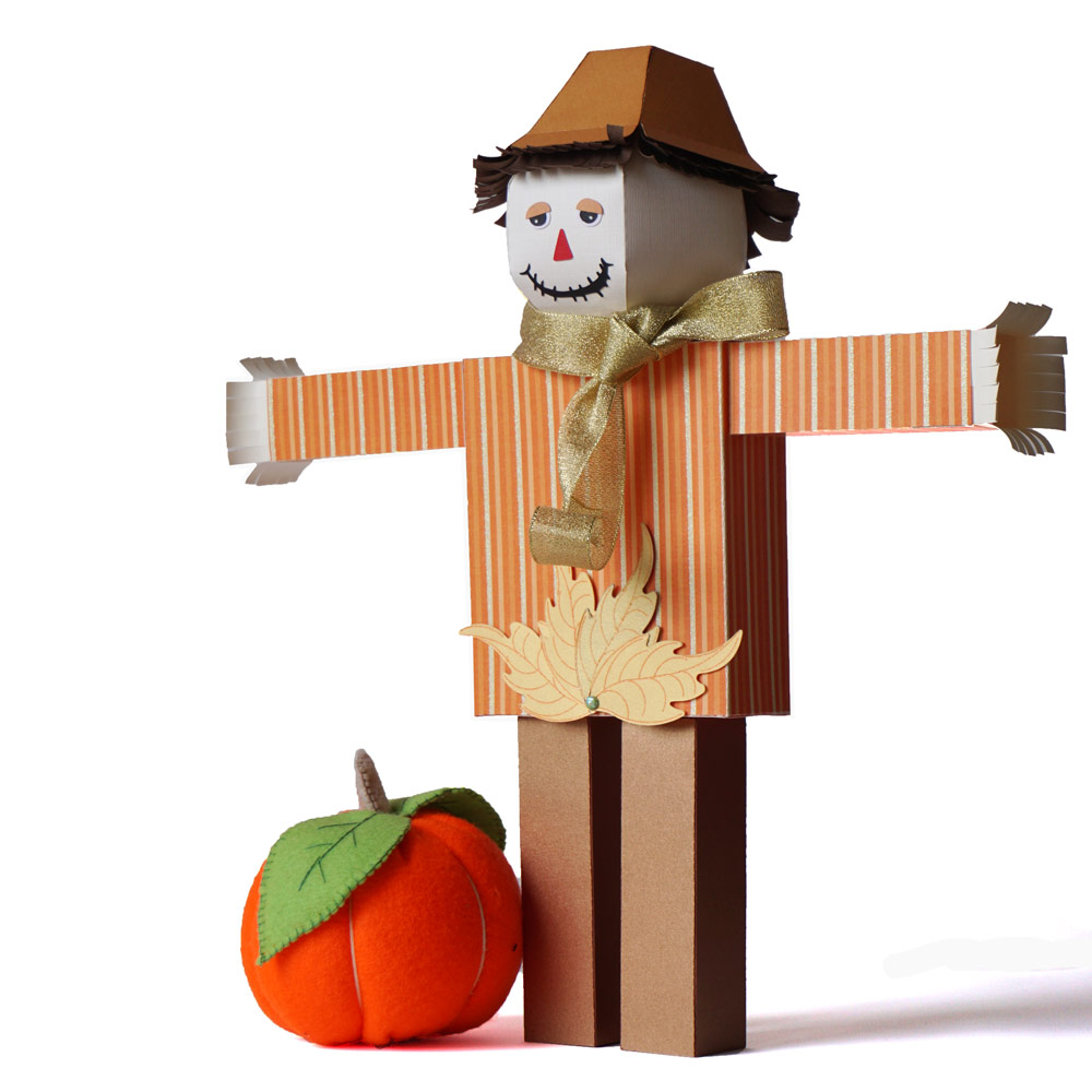 Dimensional Paper Scarecrow