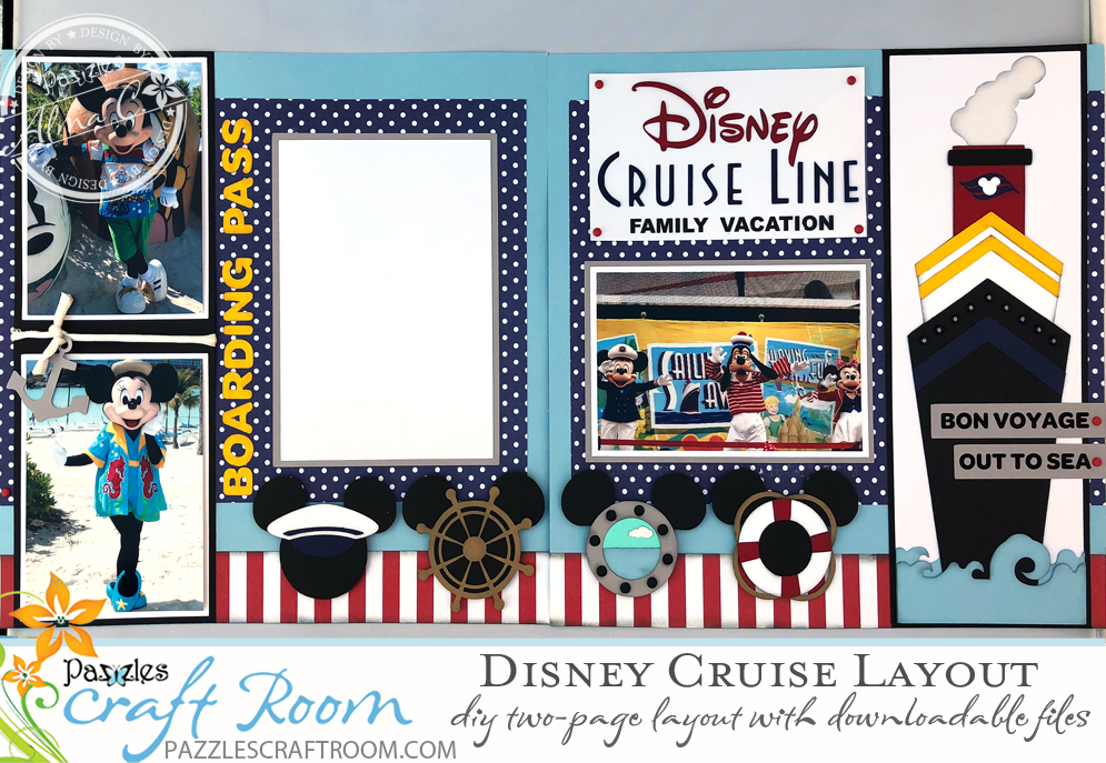 12x12 Disney Adventure Scrapbook Page - Project Idea 