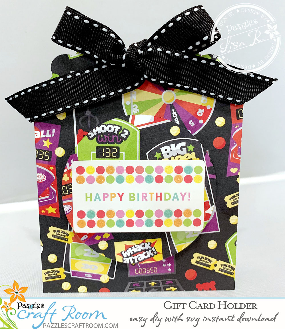 Pazzles DIY Birthday Gift Card Holder by Lisa Reyna