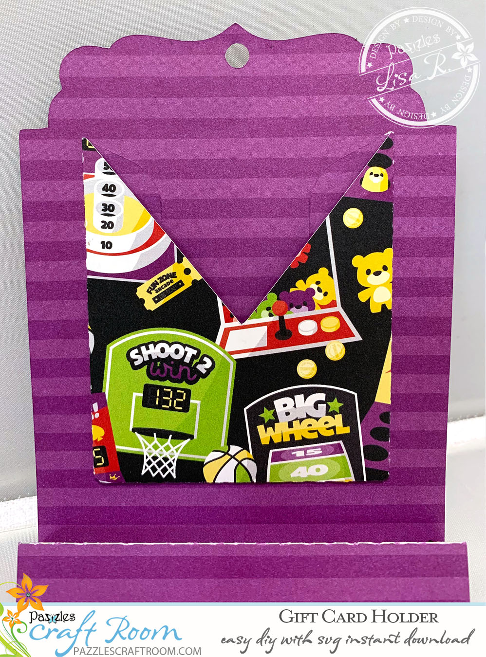 Pazzles DIY Birthday Gift Card Holder by Lisa Reyna