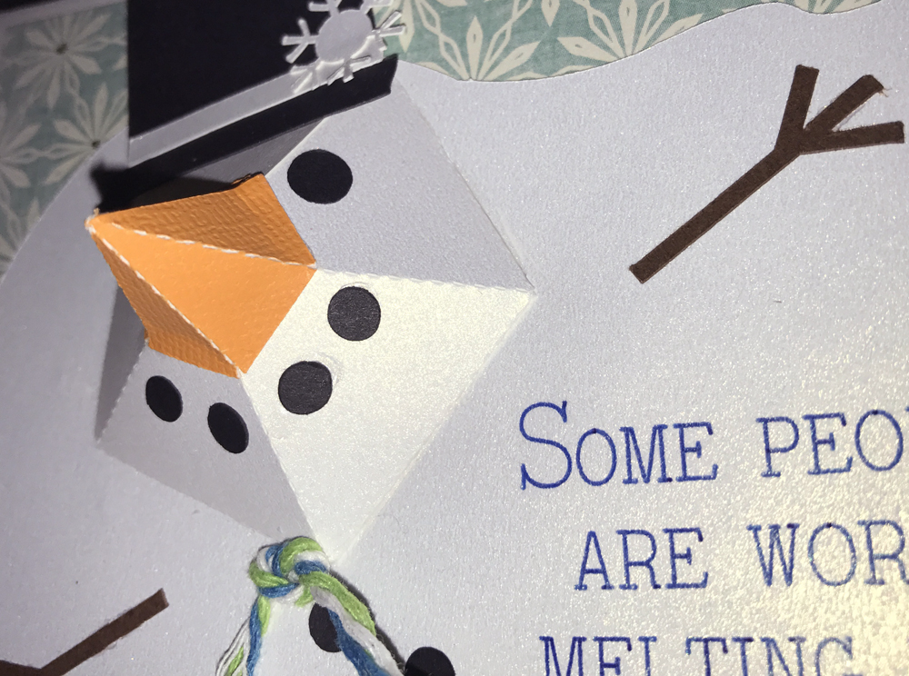 Melting Snowman Card made with the Pazzles Inspiration Vue - SVG file available!