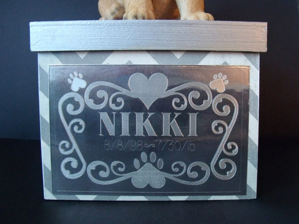 Engraved Dog Box 