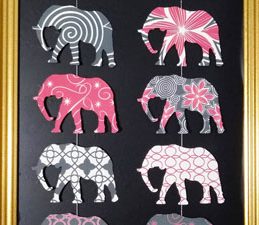 Pazzles DIY Home Decor Elephant Wall Hanging by Renee Smart