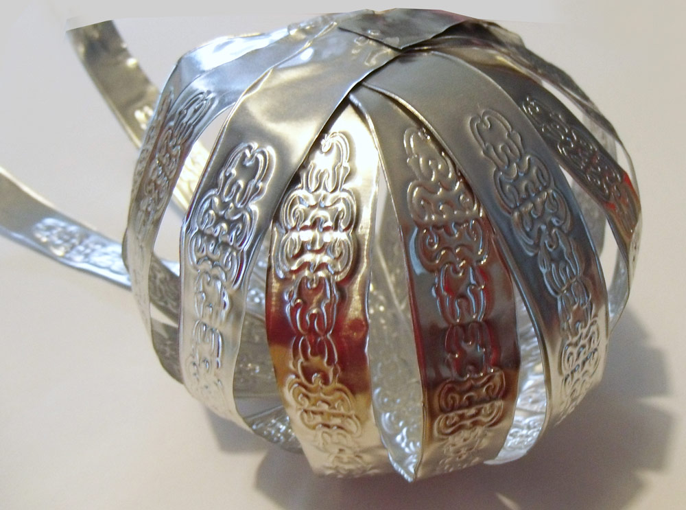 Embossed Metal Pumpkin