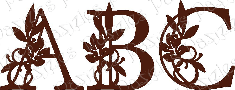 Download Fall Leaves Monogram Collection: AI, SVG, WPC - Pazzles ...