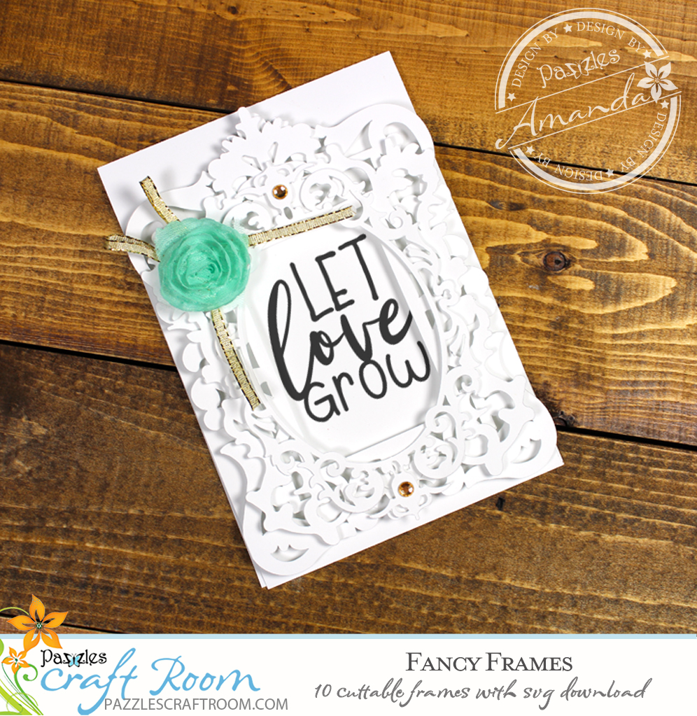 10 Cuttable Fancy Lace Frames with instant SVG download. Compatible with all major electronic cutters including Pazzles Inspiration, Cricut, and Silhouette Cameo. Design by Amanda Vander Woude.