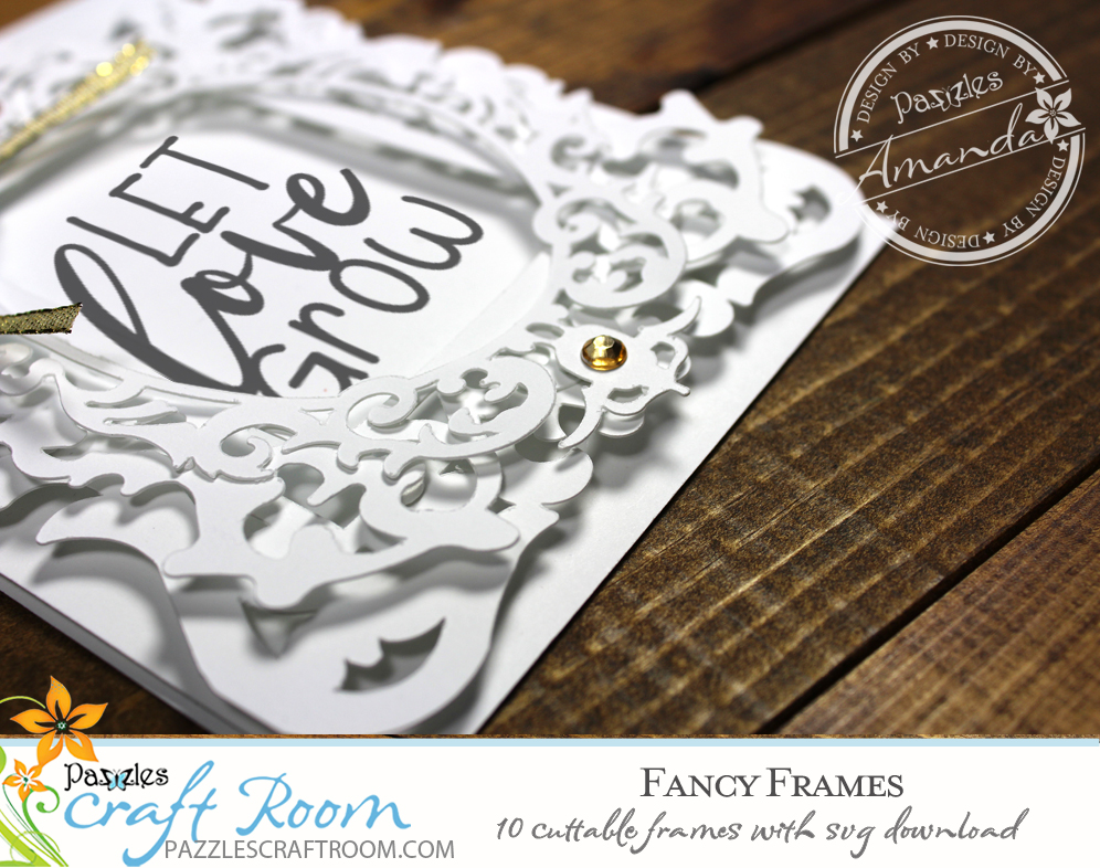 10 Cuttable Fancy Lace Frames with instant SVG download. Compatible with all major electronic cutters including Pazzles Inspiration, Cricut, and Silhouette Cameo. Design by Amanda Vander Woude.