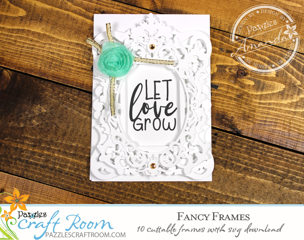 10 Cuttable Fancy Lace Frames with instant SVG download. Compatible with all major electronic cutters including Pazzles Inspiration, Cricut, and Silhouette Cameo. Design by Amanda Vander Woude.