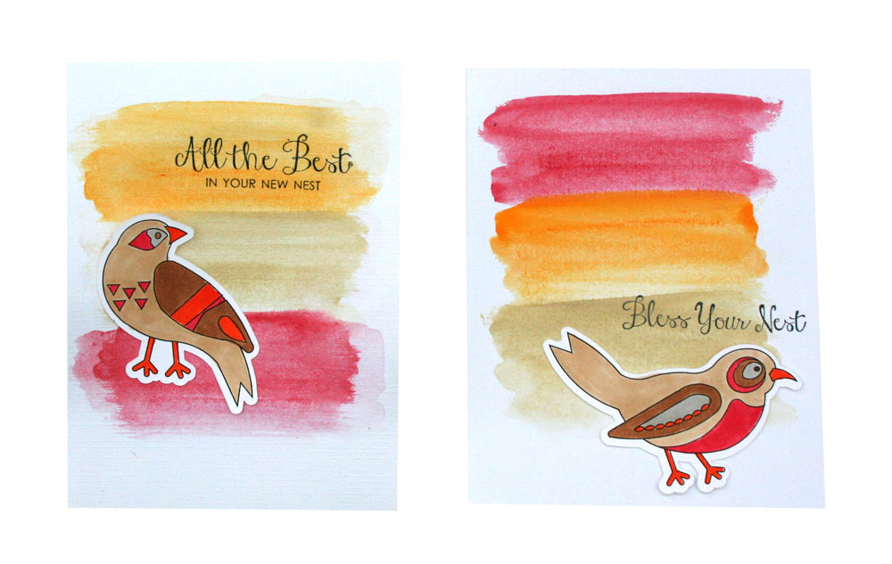 Feathered Folks Print and Cut Cards