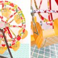Pazzles DIY Interactive Ferris Wheel with instant SVG download. Compatible with all major electronic cutters including Pazzles Inspiration, Cricut, and Silhouette Cameo. Design by Monica Martinez.