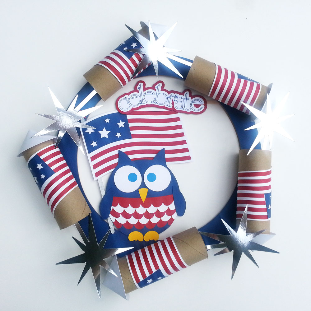 Flag Day Paper Wreath