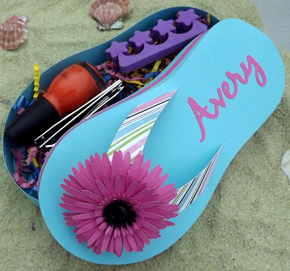 Flip flop gift box