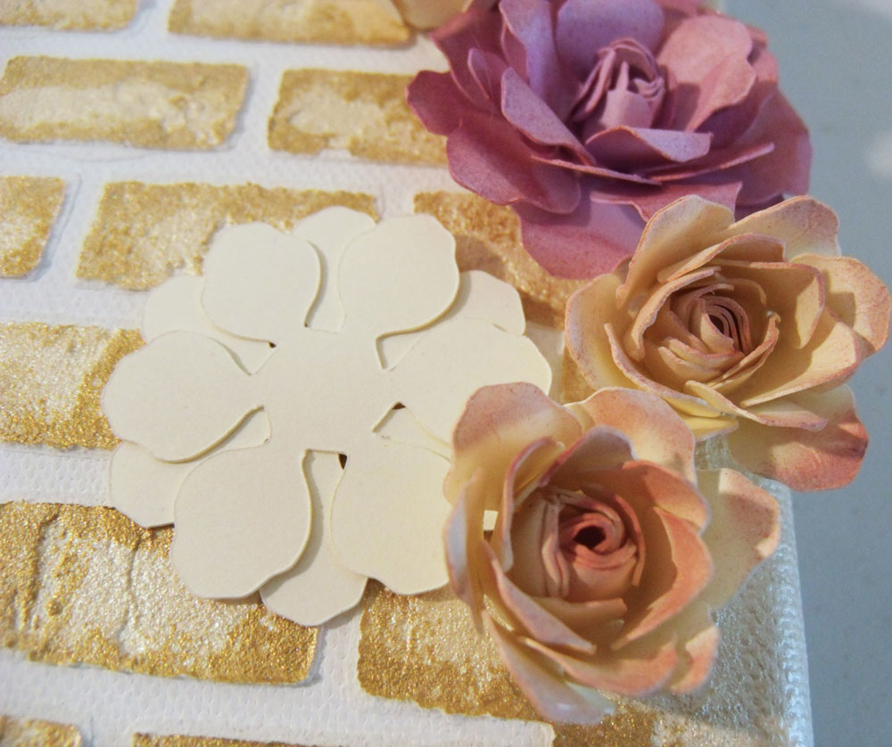 DIY paper flowers with airbrushing