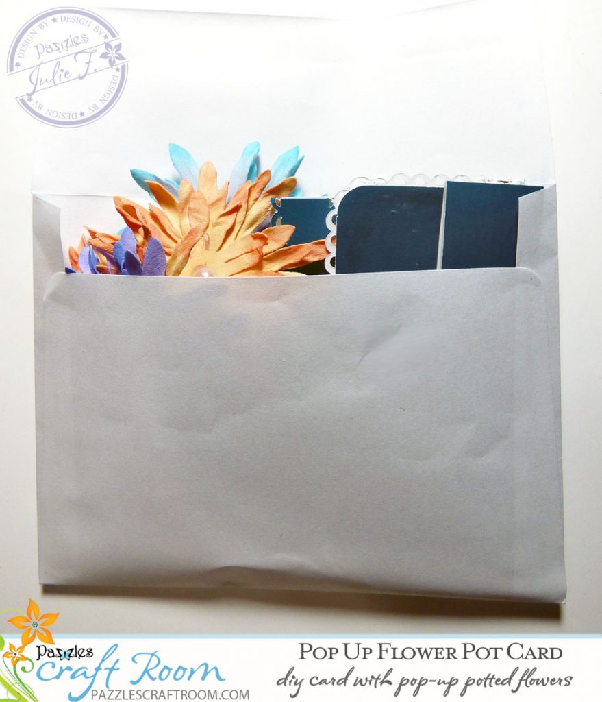 Pazzles Get Well DIY Pop Up Flower Pot Card by Julie Flanagan