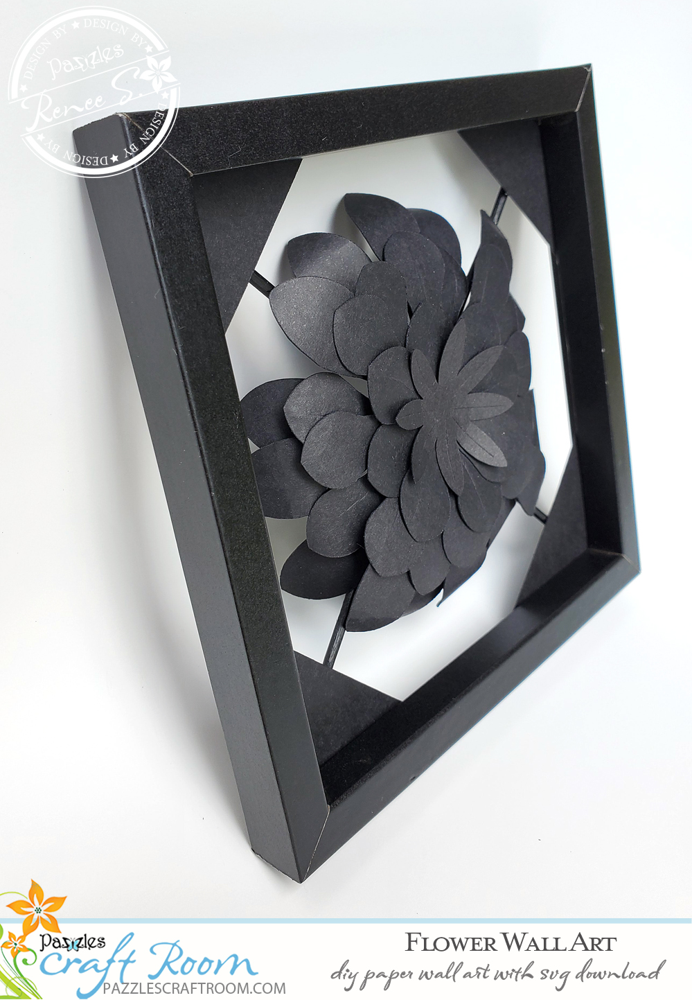 Pazzles Diy Paper Flower Wall Art With