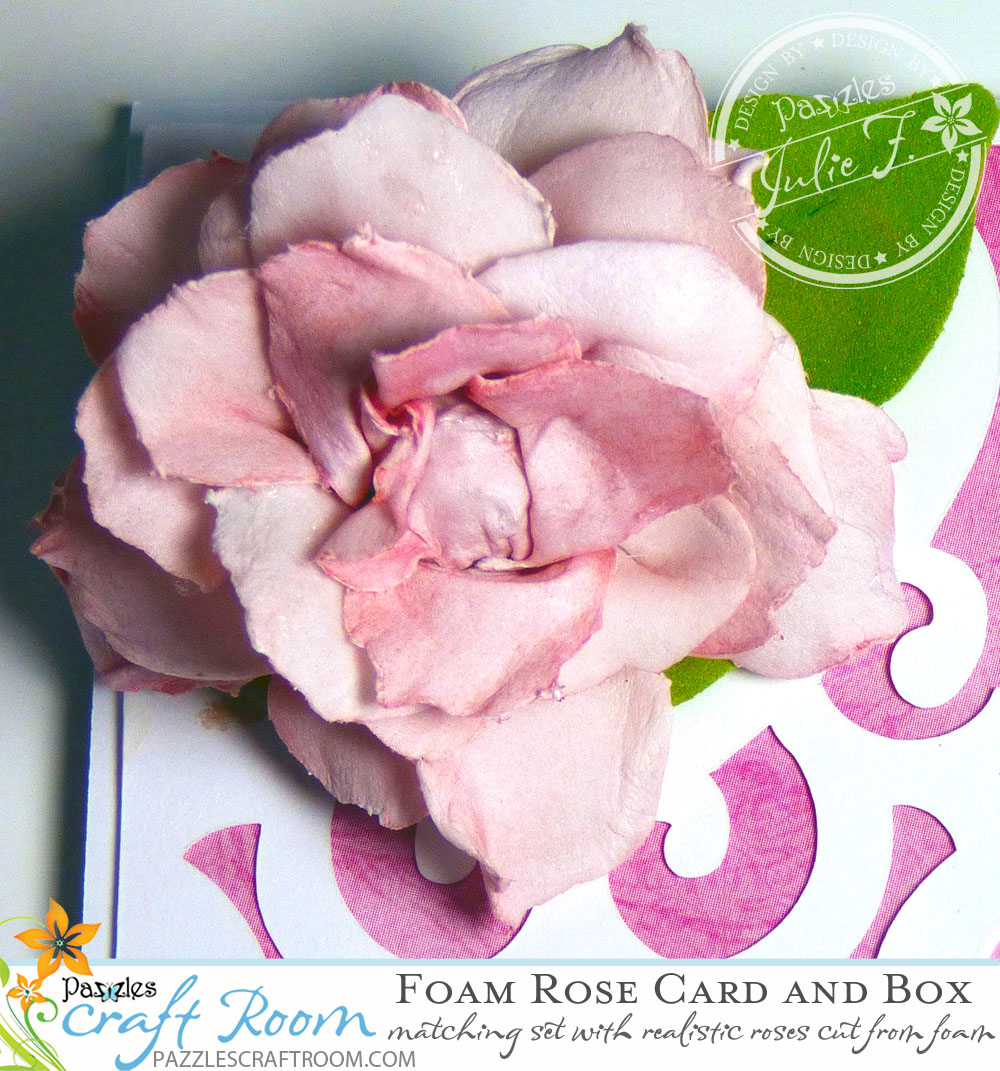 Pazzles DIY Foam Rose Card and Gift Box Set by Julie Flanagan