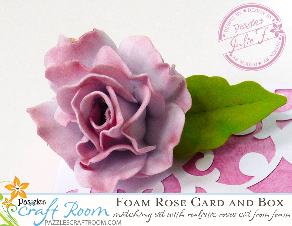 Pazzles DIY Foam Rose Card and Gift Box Set by Julie Flanagan